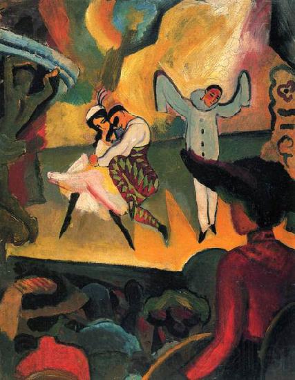 August Macke Russisches Ballett Spain oil painting art